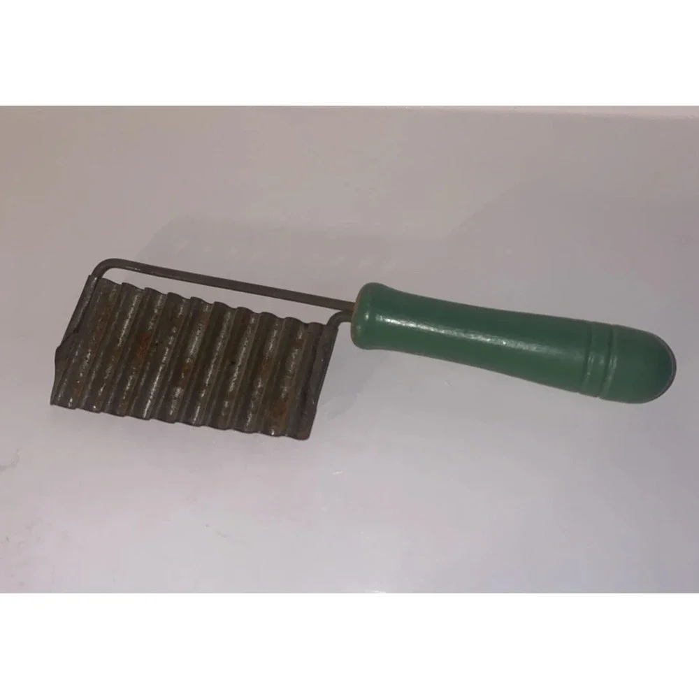 Vintage Green Wooden Handle  7